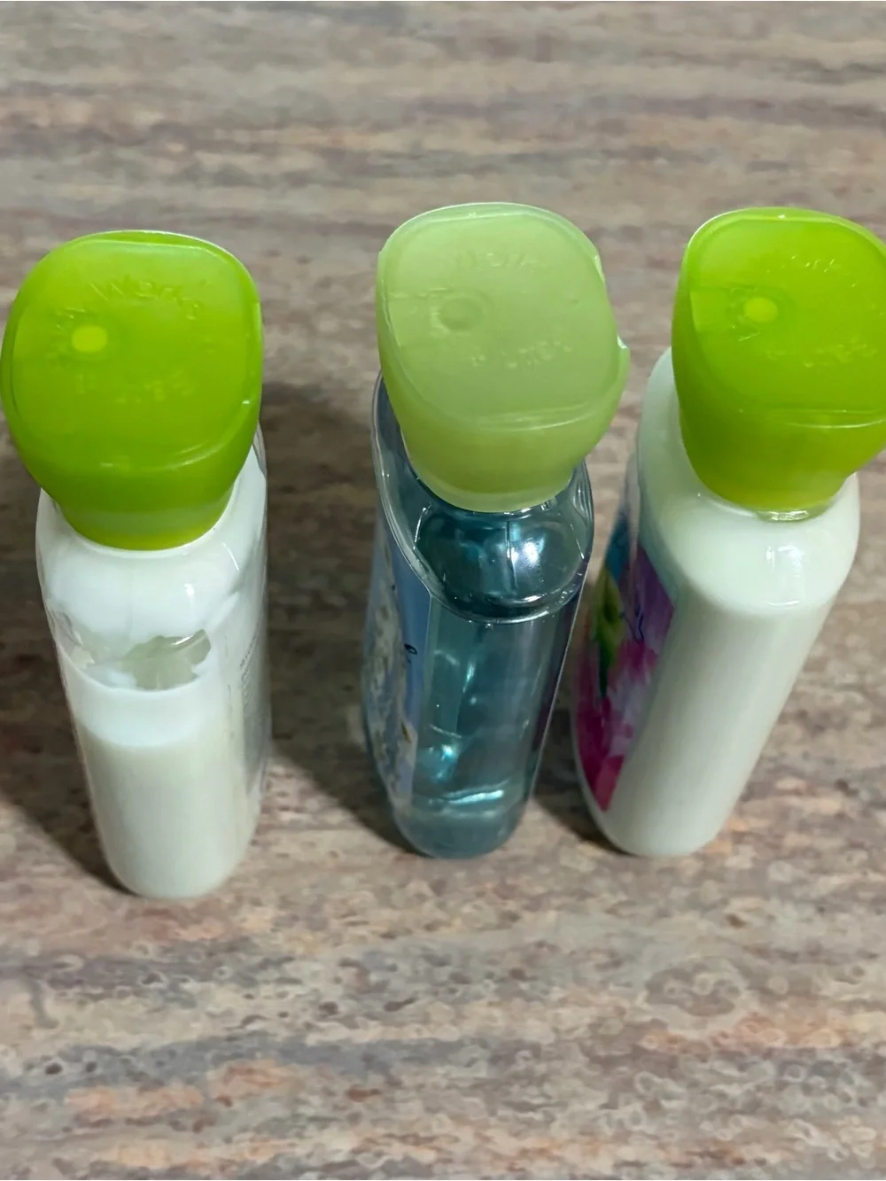 Bath & Body Works Beautiful Day Travel Body Wash & Lotions - Green Caps